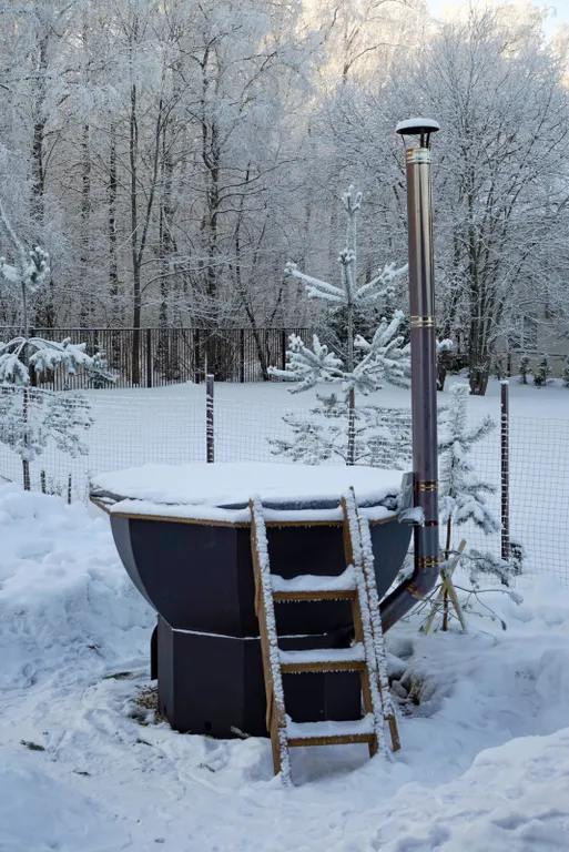 Дом с панорамными окнами и видом на лес