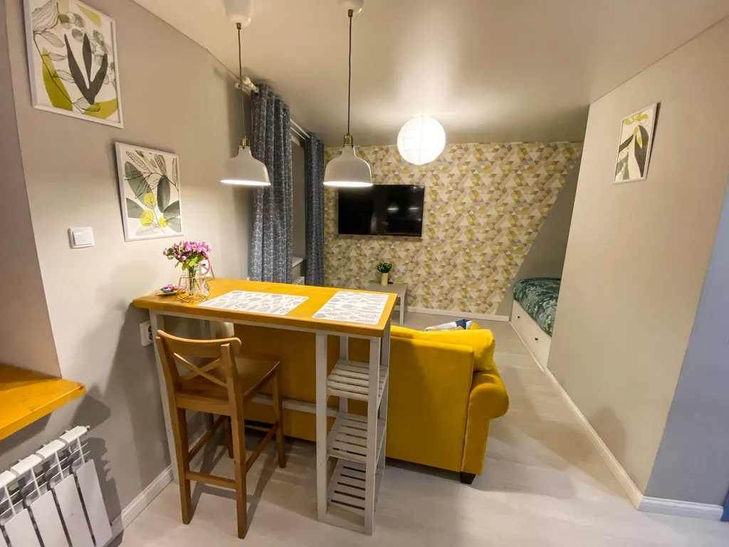 Студия с красивым закатом