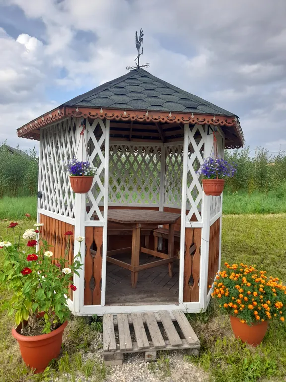 Уютный домик с отдельно стоящей русской баней на дровах и банным чаном