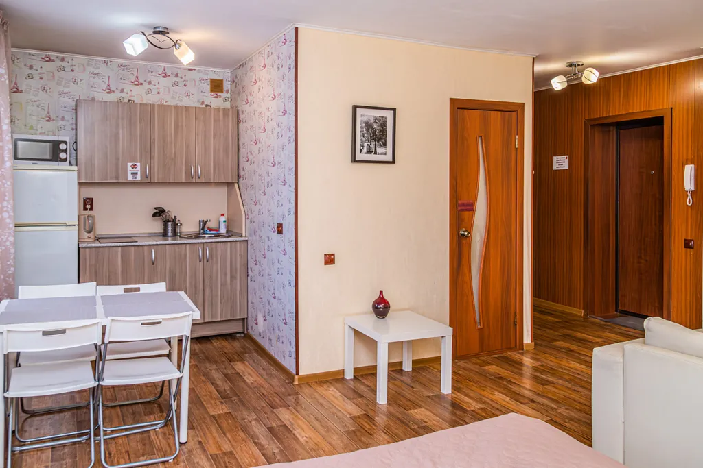 Квартира-студия в пастельных тонах на ЗАГСе