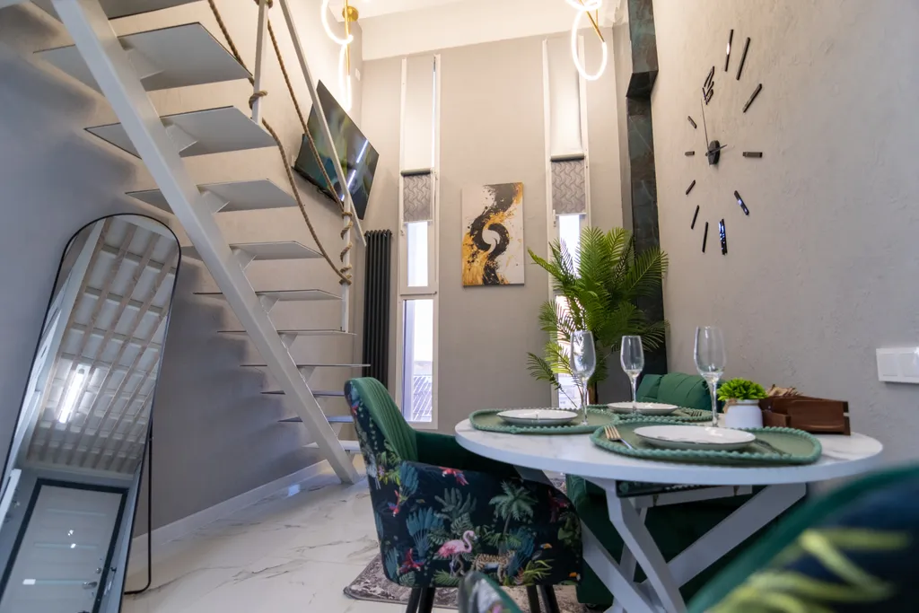 Двухэтажная квартира в стиле лофт