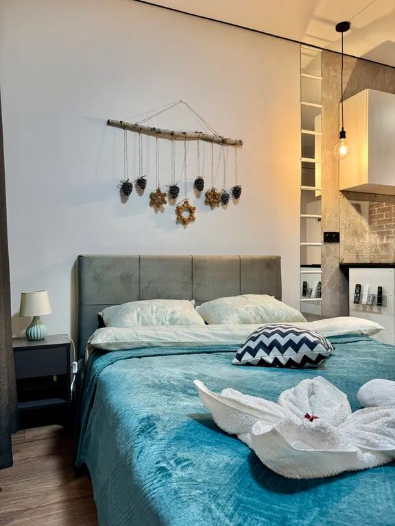 Студия с панорамным видом на Москву