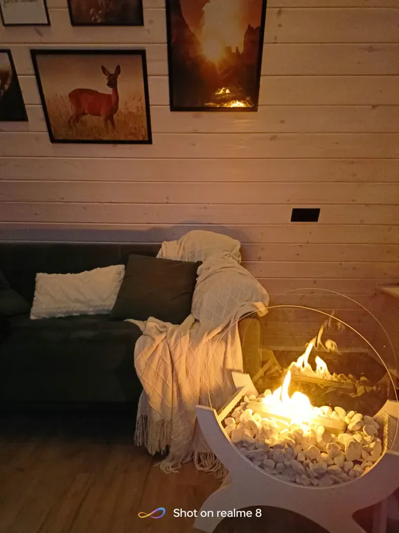 Домик А-фрейм с баней и купелью