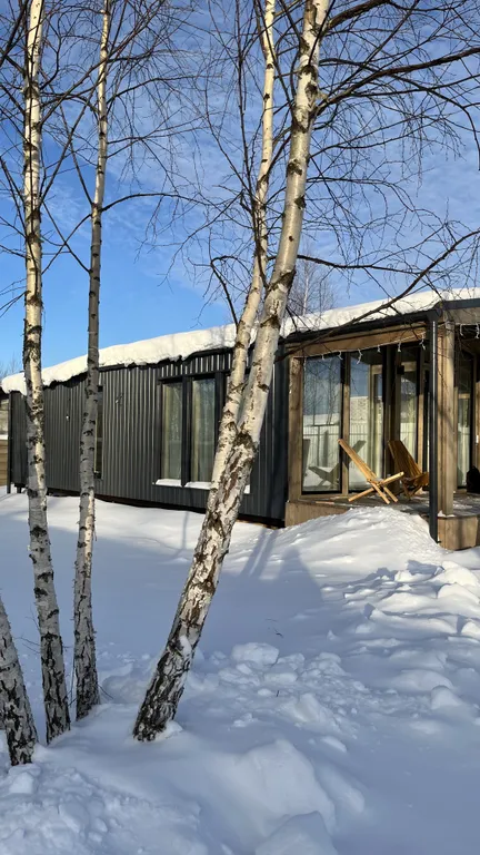 Уютный барнхаус в скандинавском стиле у горнолыжного курорта Сорочаны