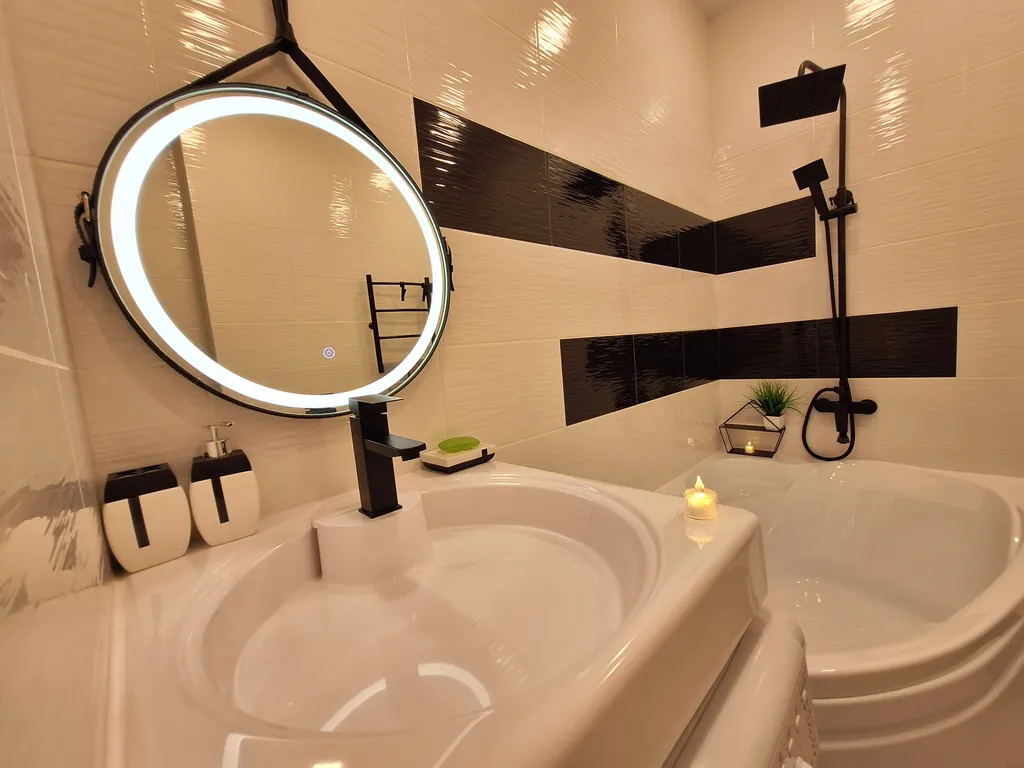 Шикарная квартира с большой ванной