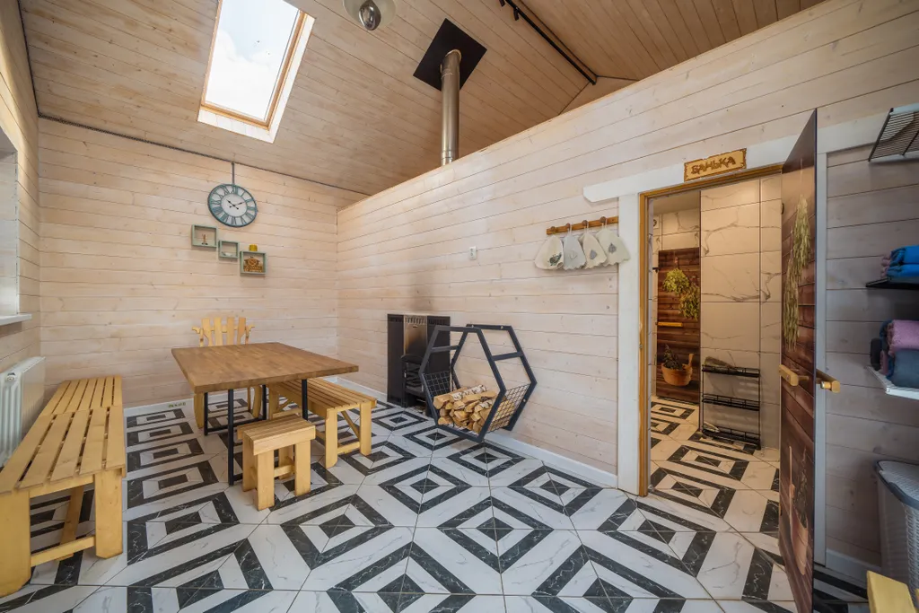 Коттедж Panda House Standart с баней на дровах — Коммунар