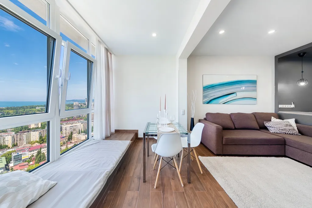 2-комнатная квартира в центре Сочи с видом на море и город — аренда посуточно в Сочи