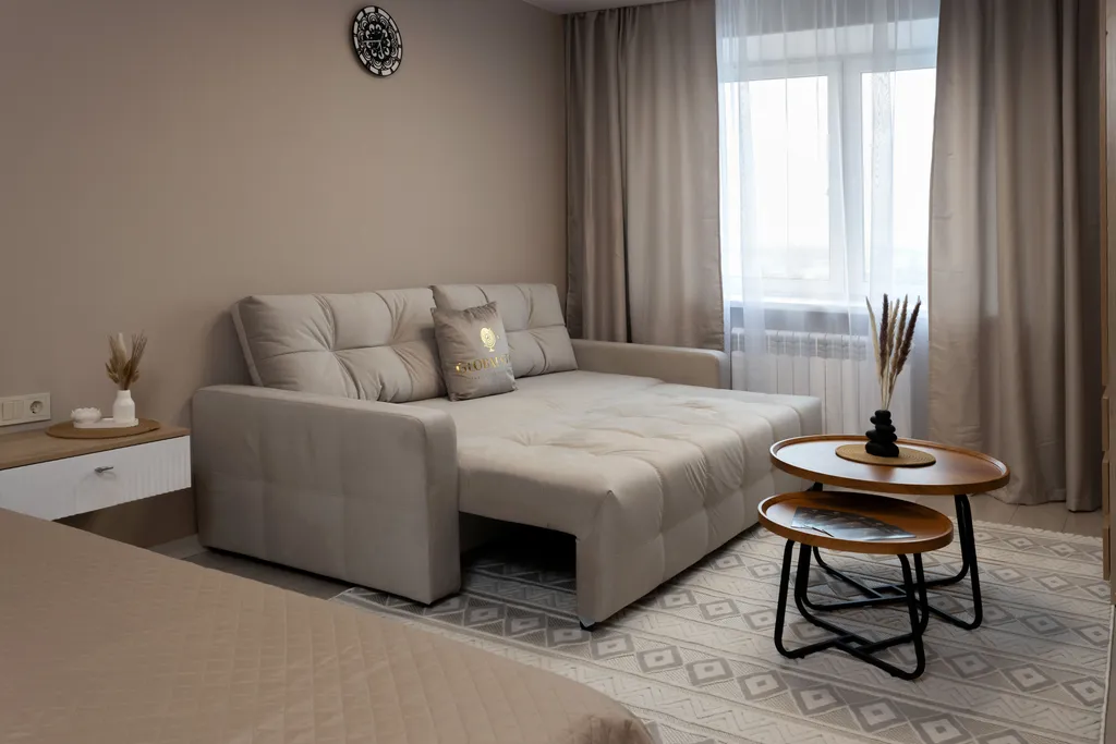 Сканди-шик с сауной и панорамным видом в центре