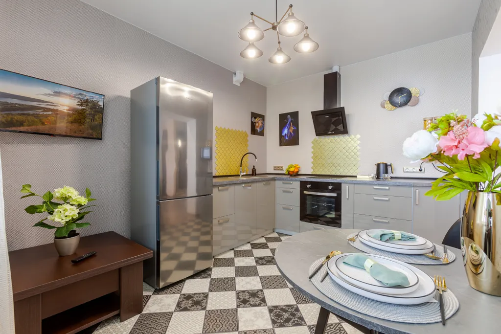 Однокомнатная квартира с видом на Волгу