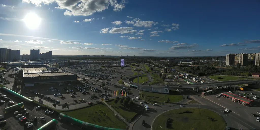 Студия Беж с балконом возле Меги