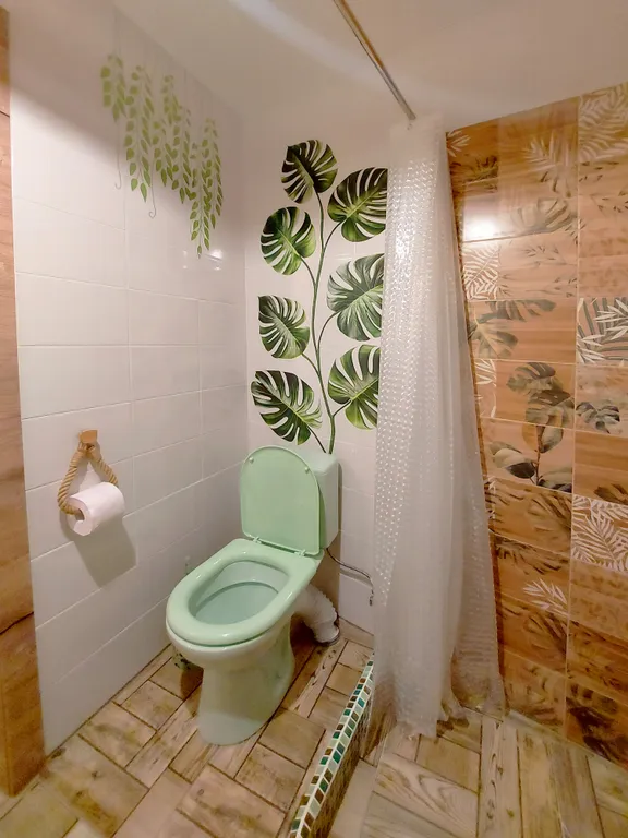 Студия в экостиле в тихом районе с бесконтактным заселением