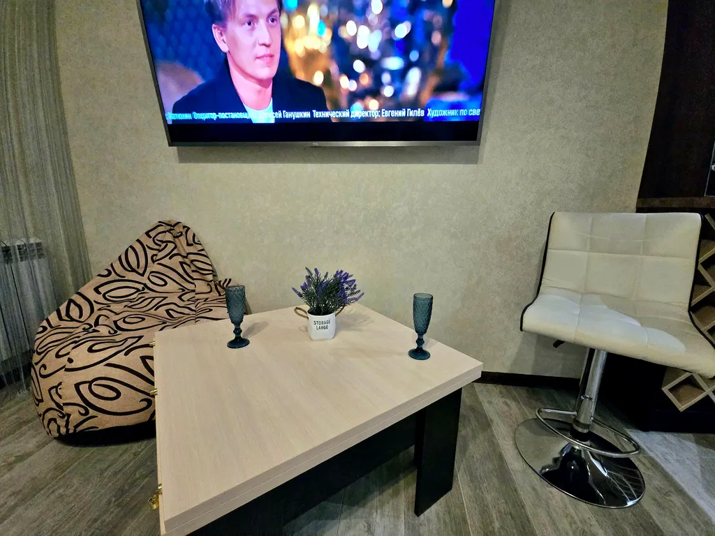 Шикарная квартира с огромным телевизором