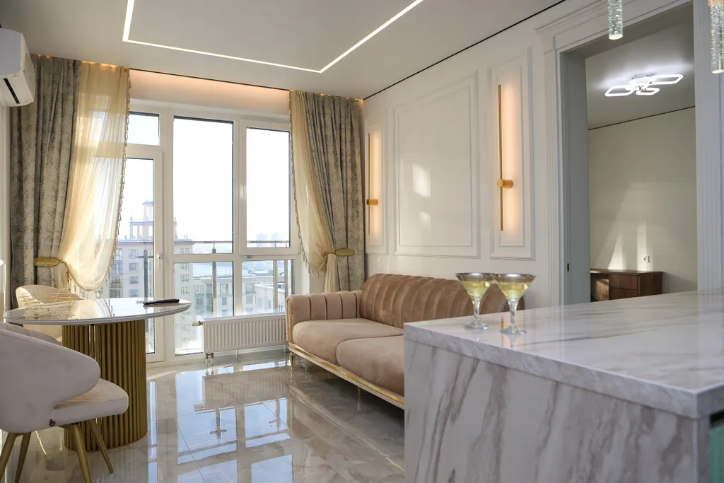 Апартамент премиум-класса с дизайнерским ремонтом