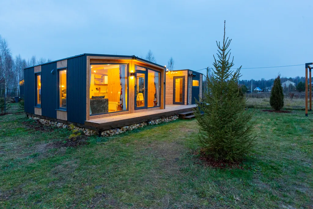 Семейный домик с финской сауной