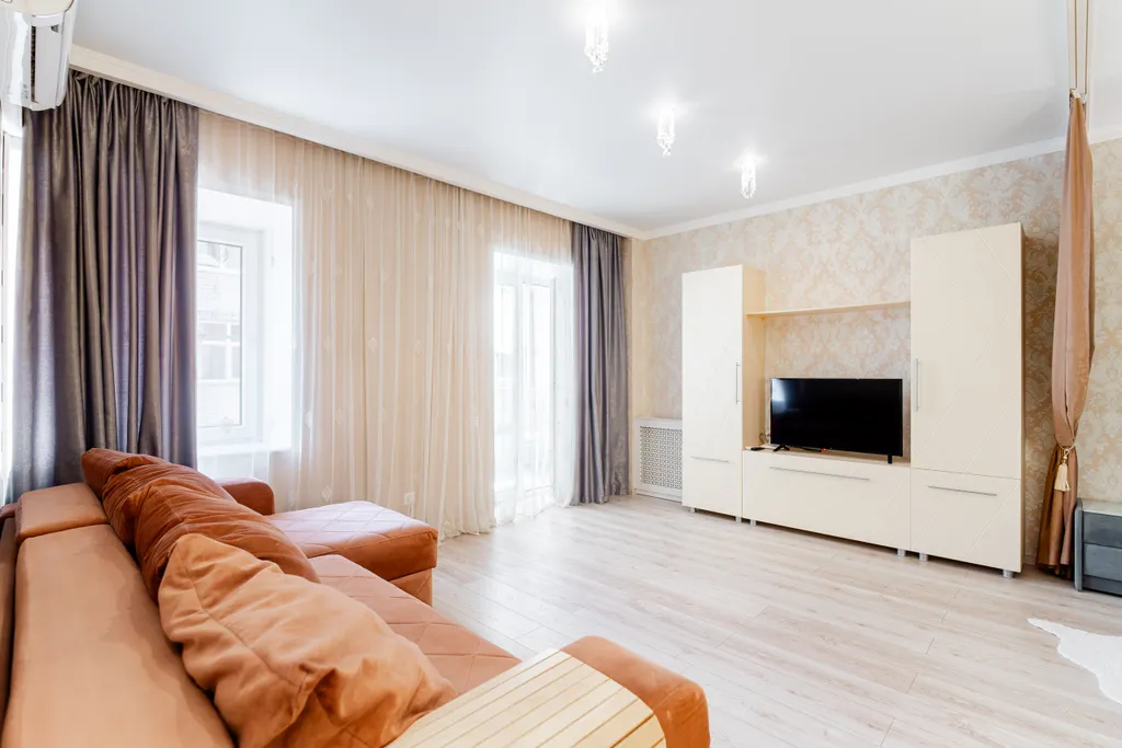 Современная, просторная квартира с кондиционером