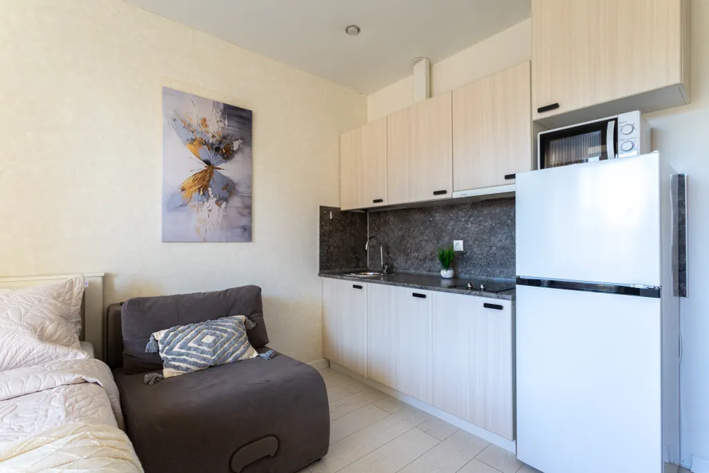 Уютная студия Каравелла 23 с балконом у моря