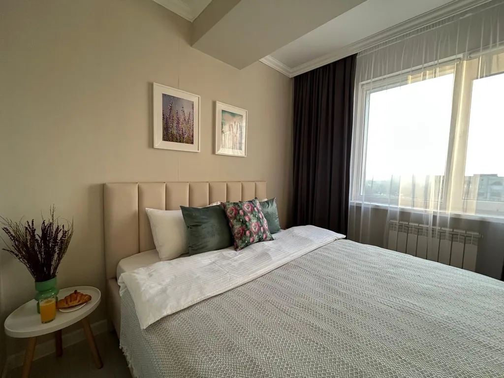 Трехкомнатные апартаменты Лавандовая гавань в самом центре Алматы