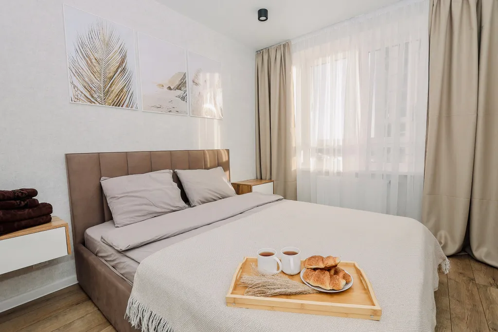 Дизaйнepcкая квартиpа пpемиум-клаccа c бaлкoном