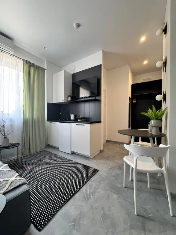 Современная квартира с отдельной спальней в европейском стиле