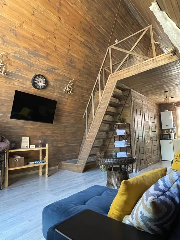 Pine house А-frame домик