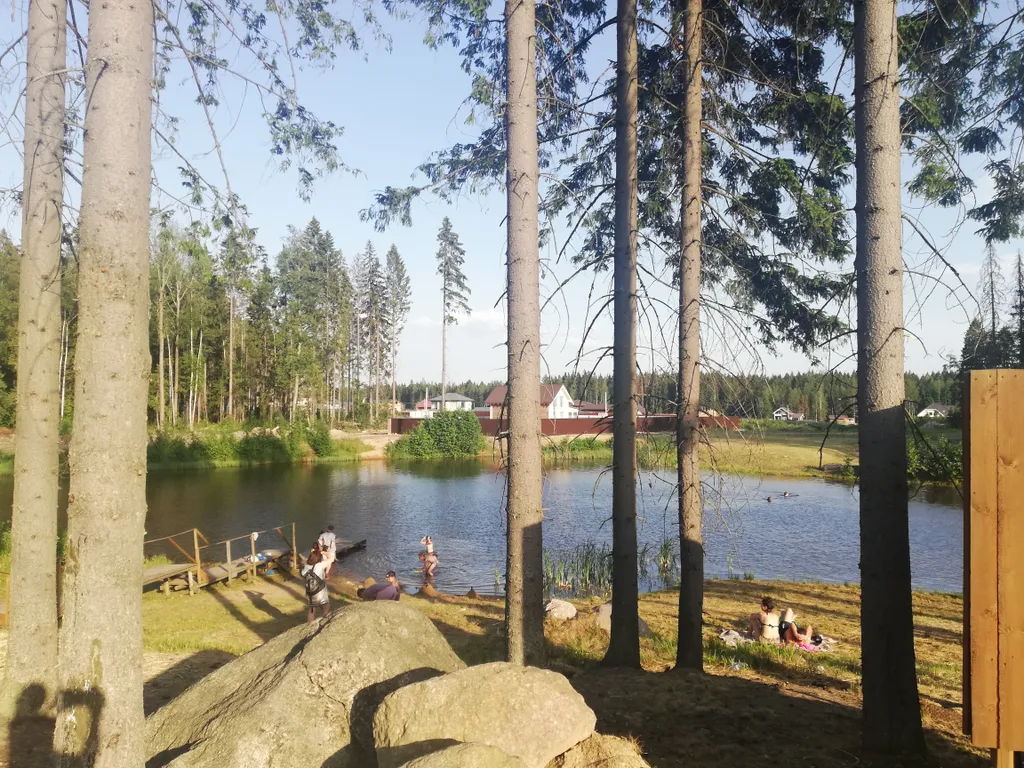 Уютный лесной домик на берегу ручья с выходом в лес