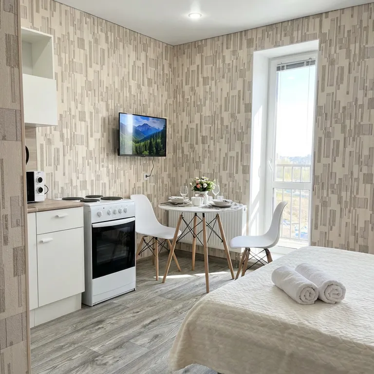 Уютная студия при въезде в город