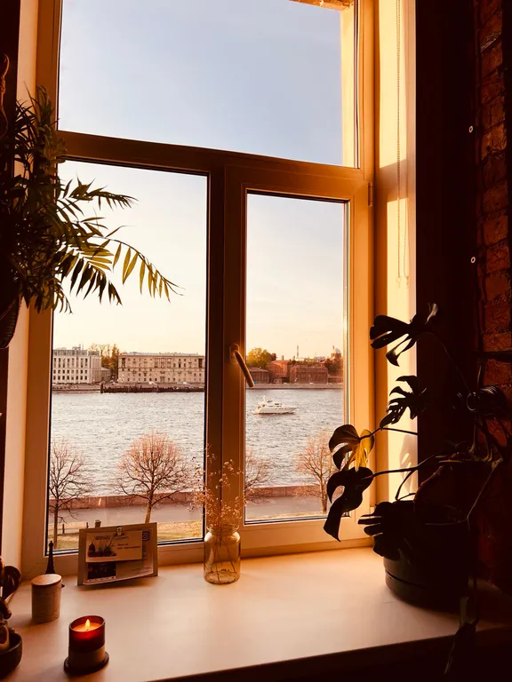 Green Loft Neva View с потрясающим видом на Неву