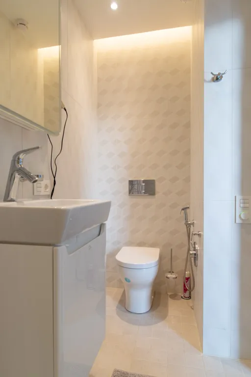 Апартаменты Охтапартлюкс с сауной и камином с 1 спальней и террасой