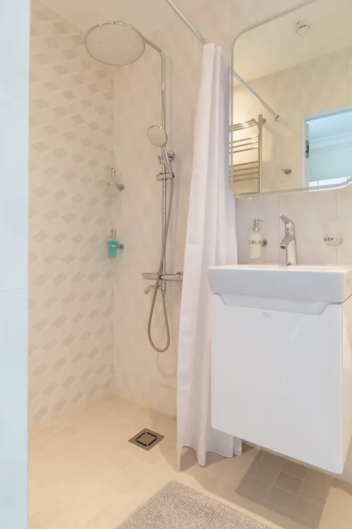 Апартаменты Охтапартлюкс с сауной и камином с 1 спальней и террасой