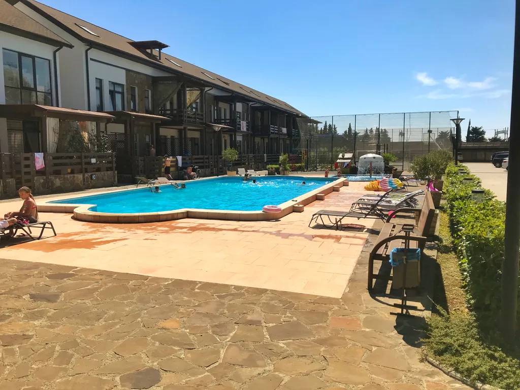 Семейные апартаменты с бассейном и террасой в Мандарин парке