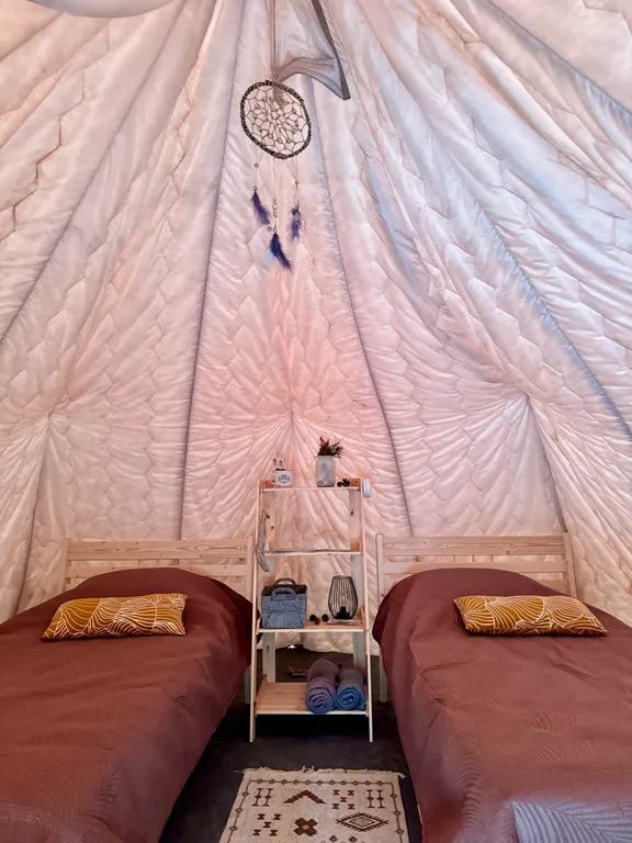 Чум с односпальными кроватями