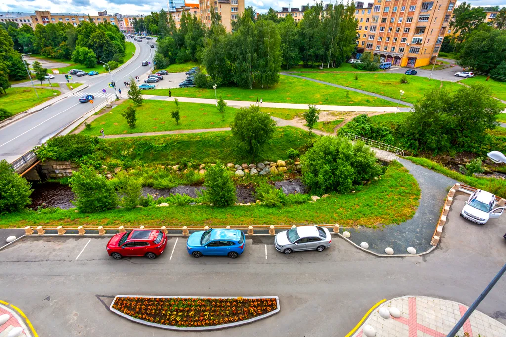 Апартаменты с балконом riverside в центре