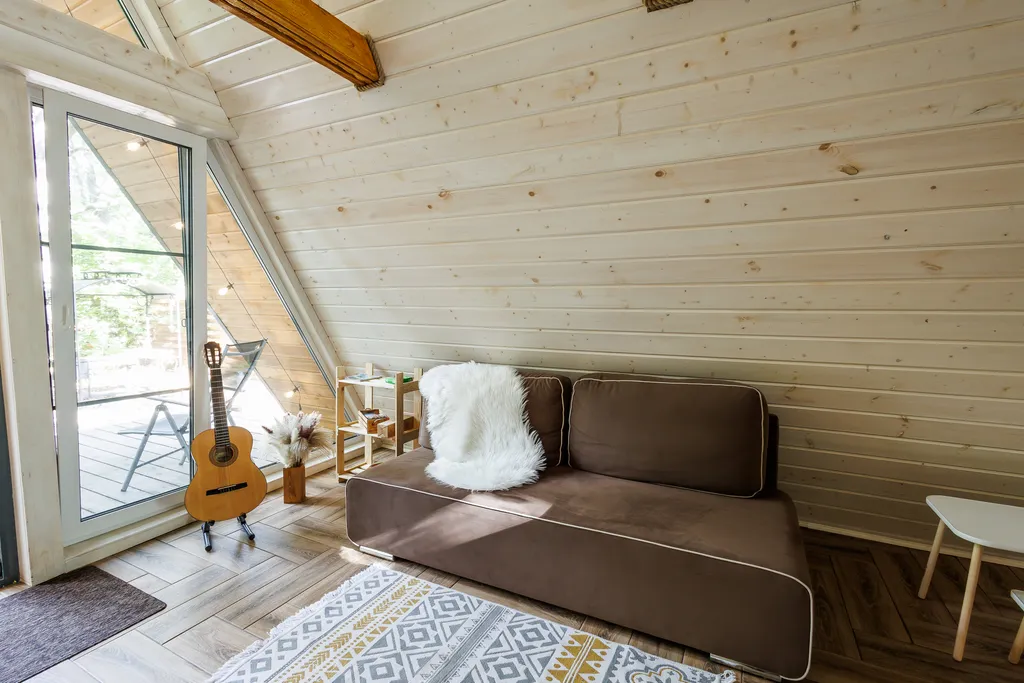 Коттедж Коттедж Уютный А-фрейм в дубовом лесу — Кузяево