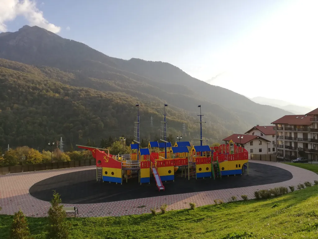 Студия с прекрасным видом на горы