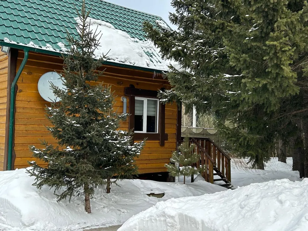 Коттедж с сауной на участке с хвойным лесом поблизости от Красноярска