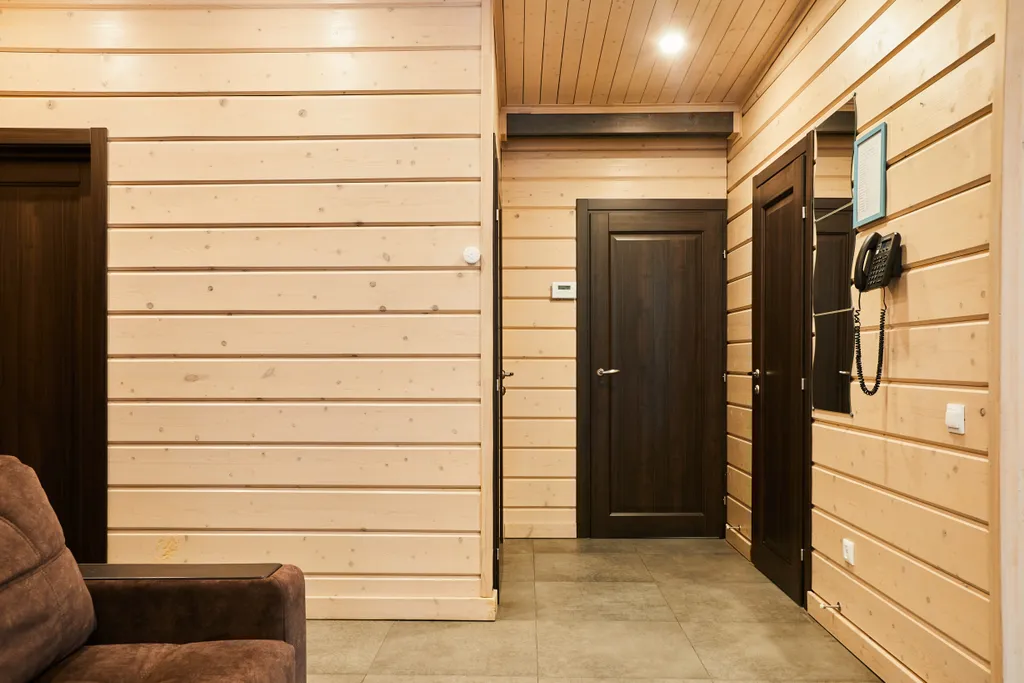 Уютный коттедж с двумя спальнями, сауной и камином