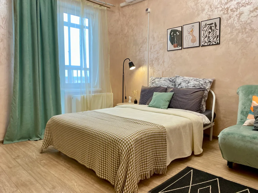 Студия на 25 этаже с видом на город