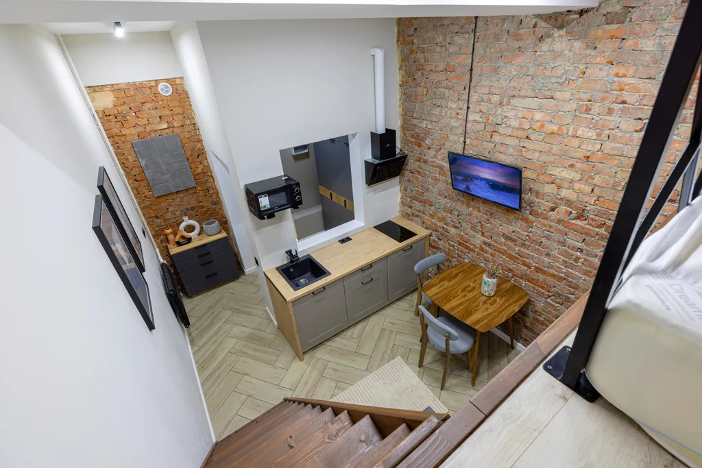 Уютные апартаменты студия в стиле лофт