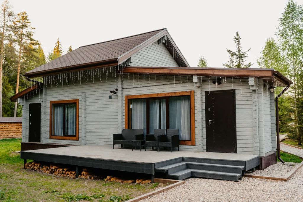 Вилла М с видом на вековой лес