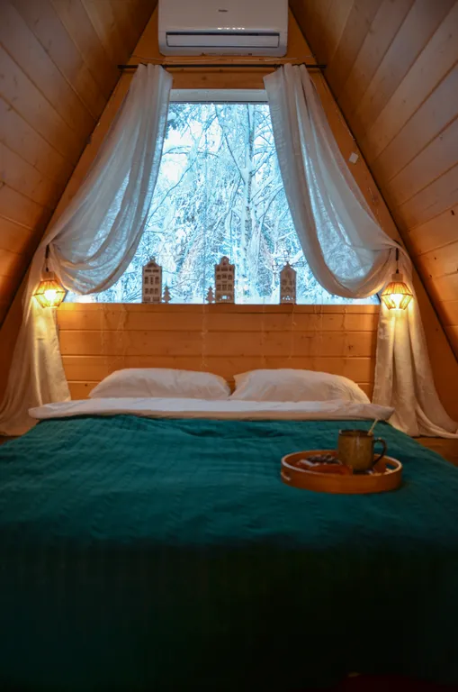 Уютный дом в сосновом лесу