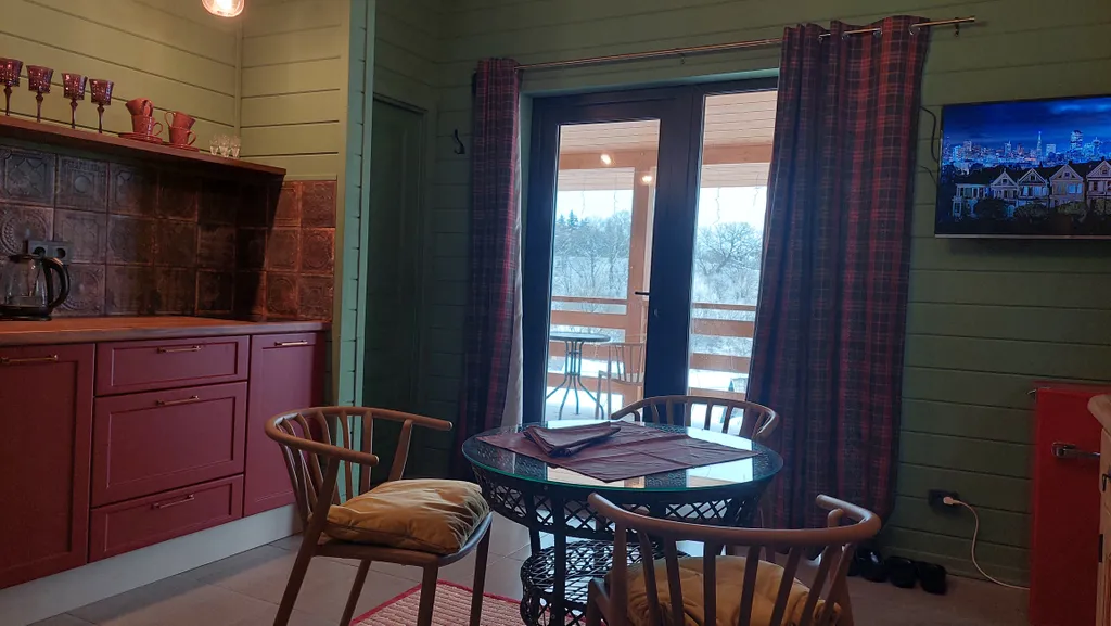 Домик на горе с сауной