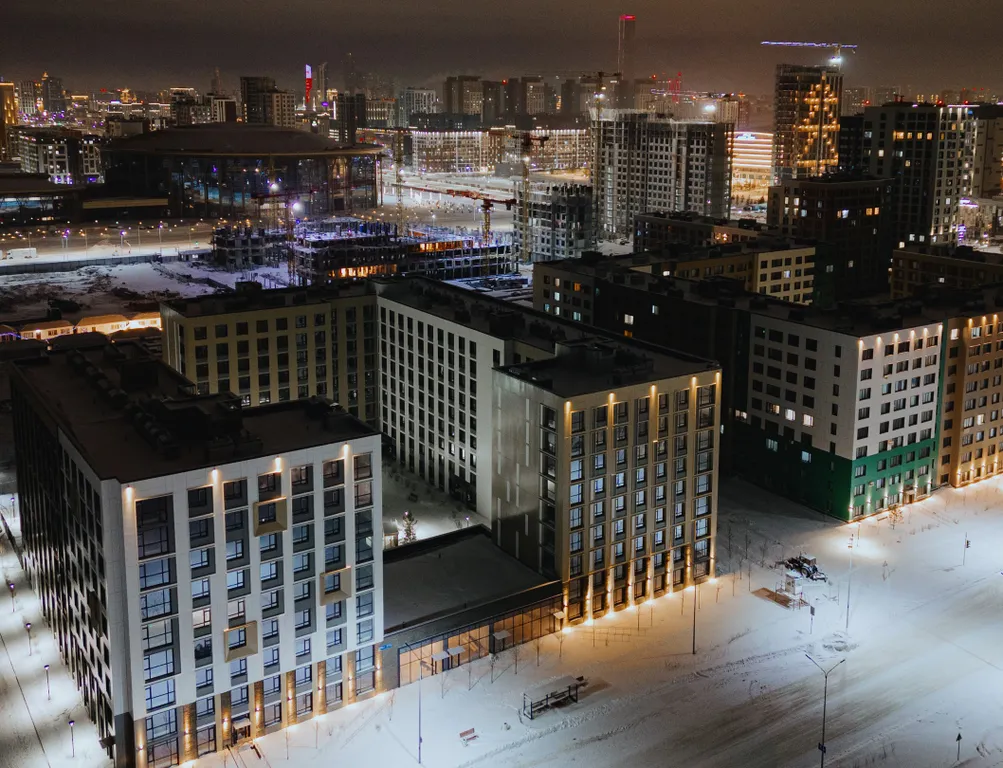 Arenacity рядом с барыс, Астана арена и ботаническим садом