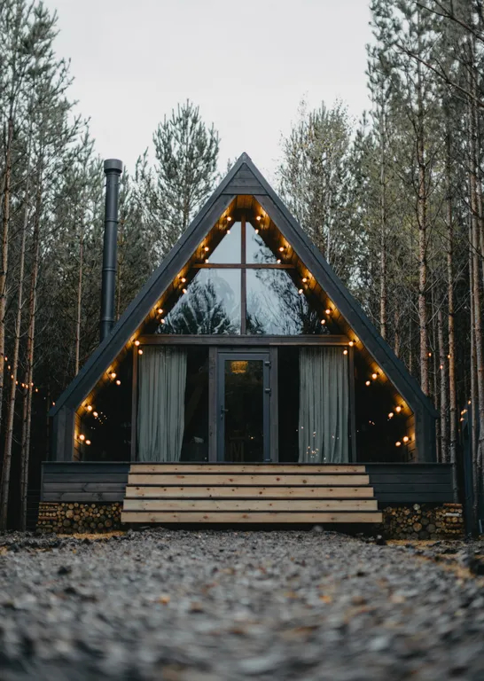 Коттедж Лодж A-frame №1 в сосновом лесу — аренда посуточно в Емельяново