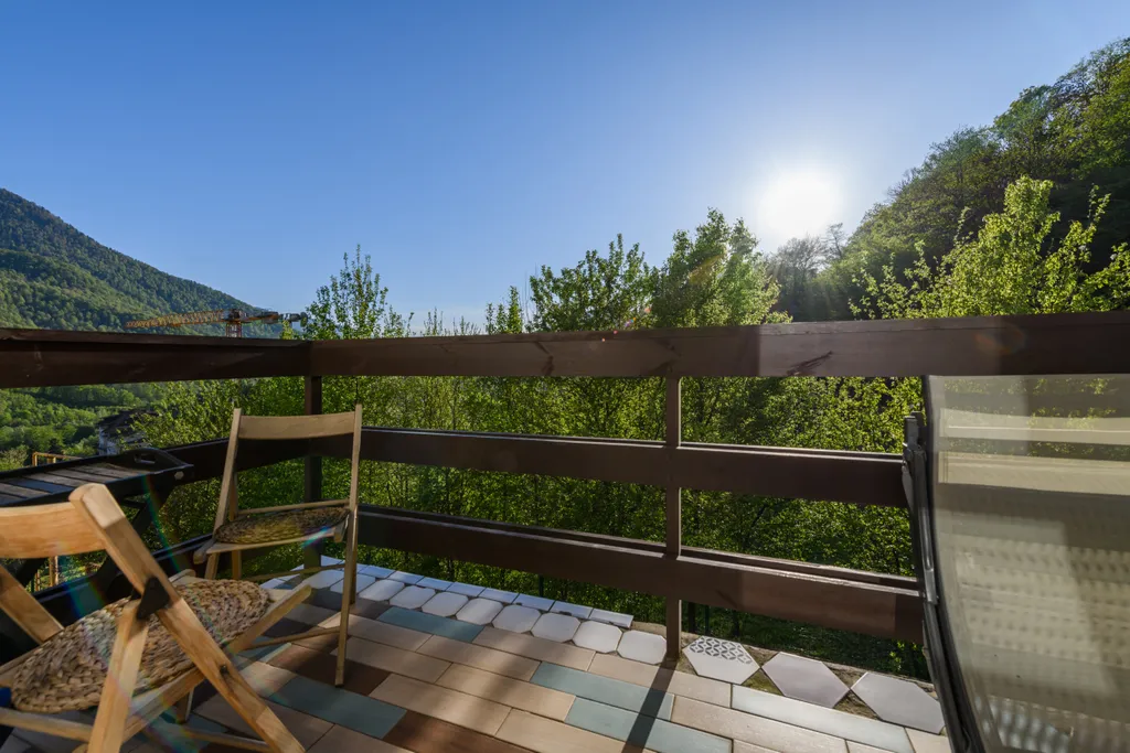 Двухкомнатные апартаменты с 2 балконами, 2 этаж, гамак