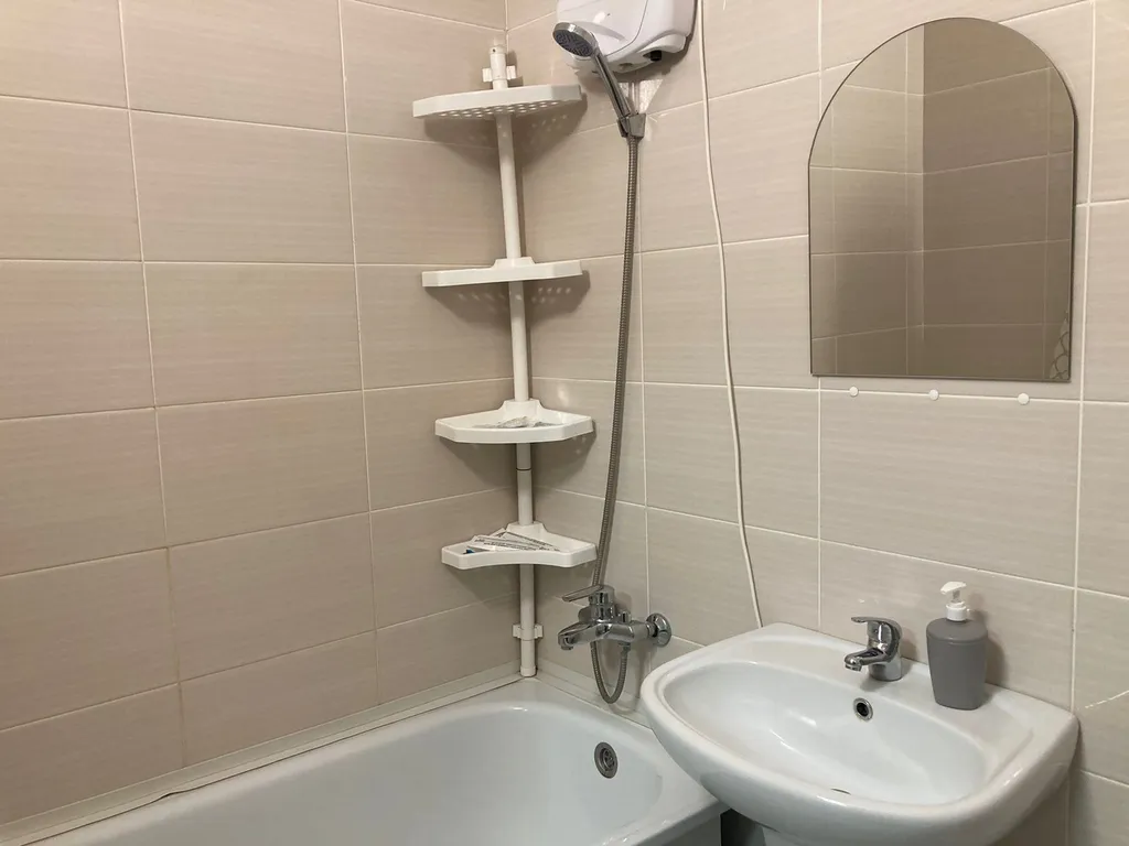 Новая квартира с ванной и кондиционером