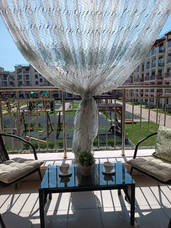 Уютная квартира в ЖК Holiday house возле озера и кипарисов — аренда посуточно в Сукко