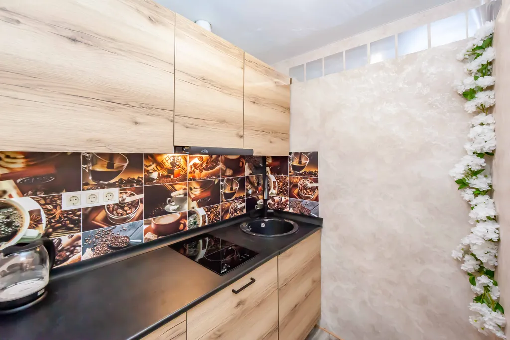 Уютная новая студия с садом на москольце