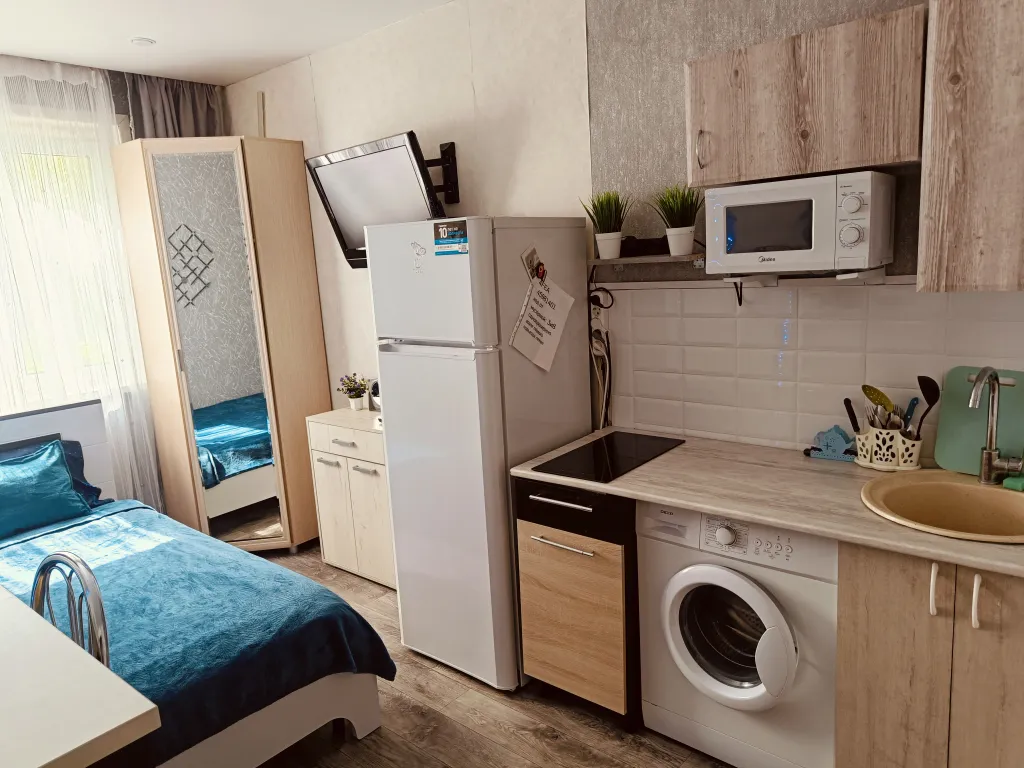 Квартира студия у метро Золотая Нива — аренда посуточно в Новосибирск