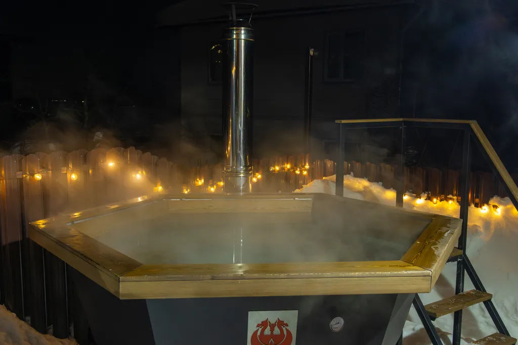 Уютный дом с чаном для большой компании