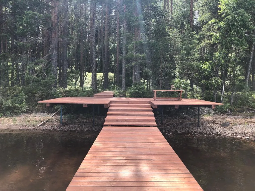 Карельская Дача Уютное шале с камином в сосновом бору, берег Сямозера